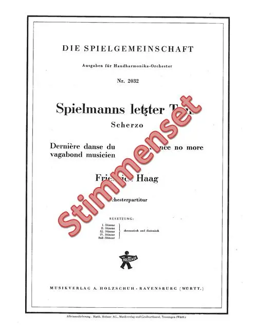 Spielmanns letzter Tanz